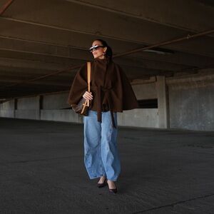 Amazon Brown Cape Coat